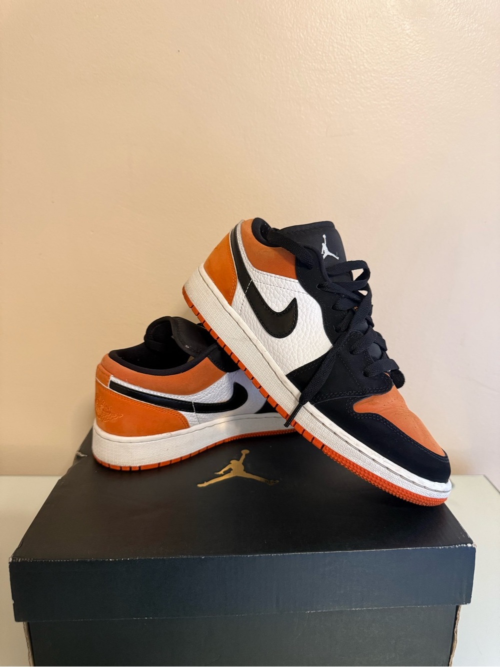 Nike Air Jordan 1 Low - Black, White & Orange